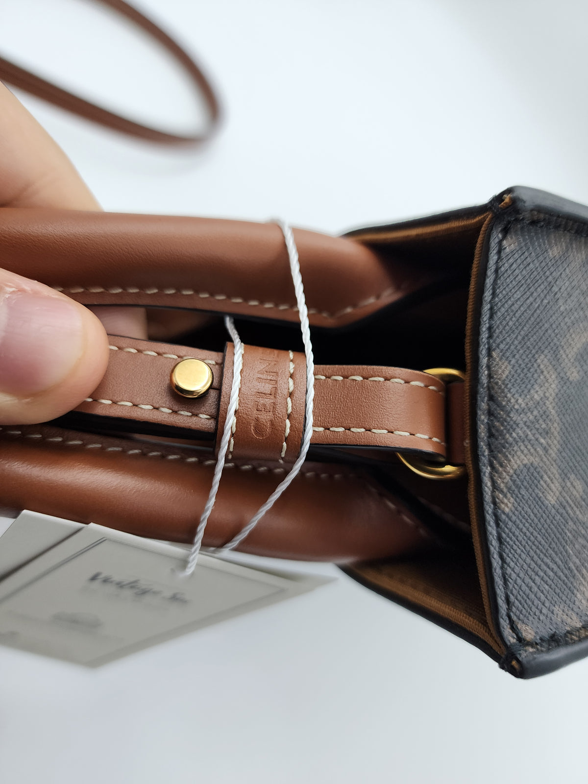 Celine Triomphe Vertical Mini Cabas