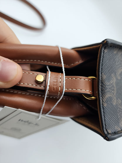 Celine Triomphe Vertical Mini Cabas