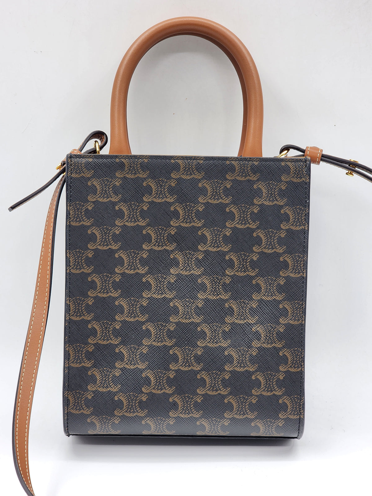 Celine Triomphe Mini Vertical Cabas Tote