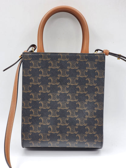 Celine Triomphe Mini Vertical Cabas Tote