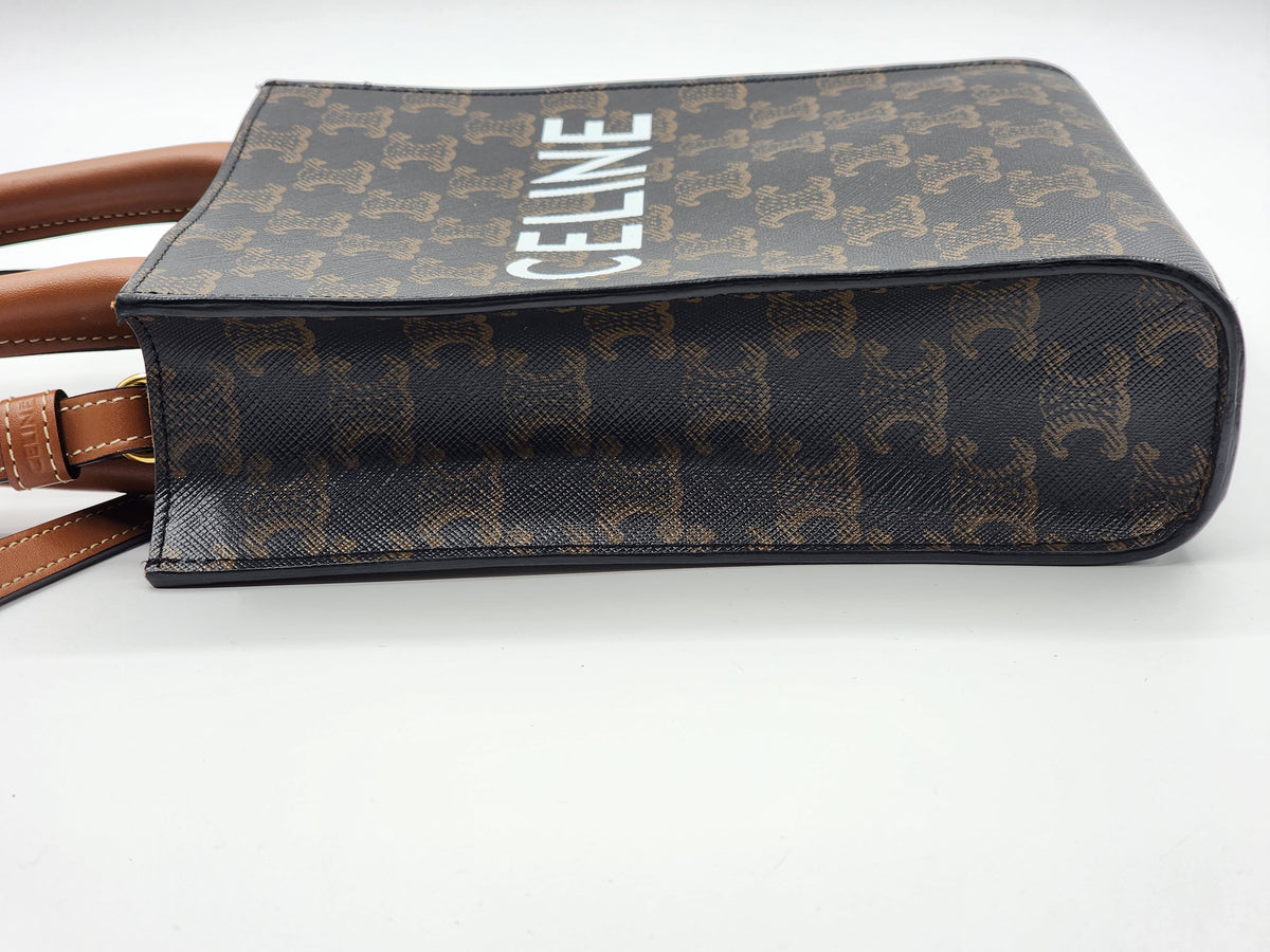 Celine Triomphe Mini Vertical Cabas Tote
