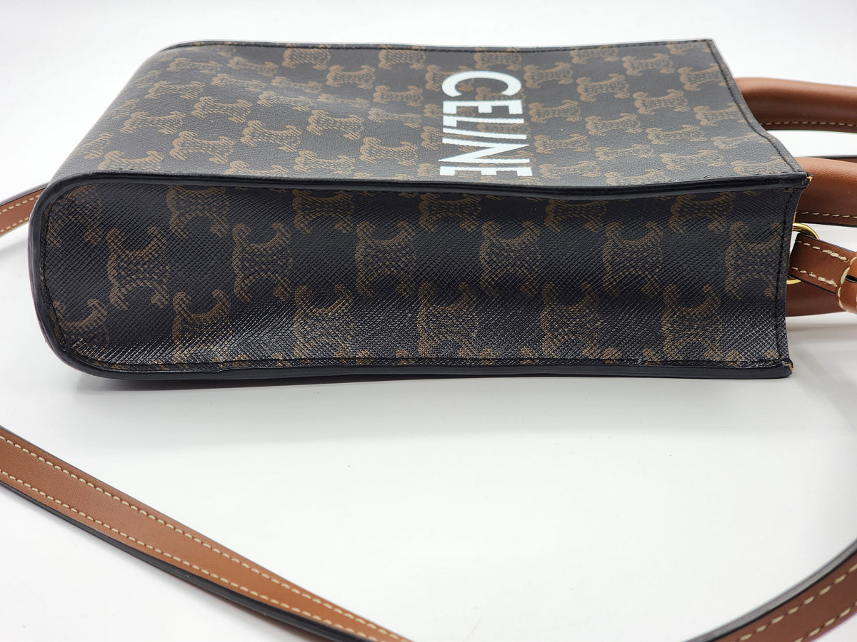 Celine Triomphe Mini Vertical Cabas Tote