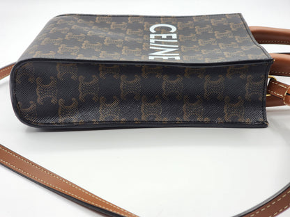Celine Triomphe Mini Vertical Cabas Tote
