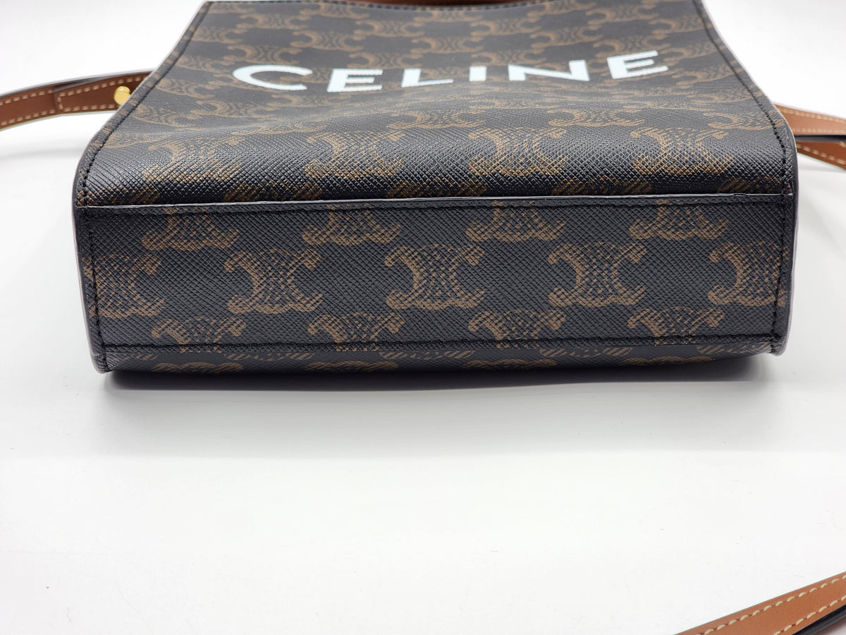 Celine Triomphe Mini Vertical Cabas Tote