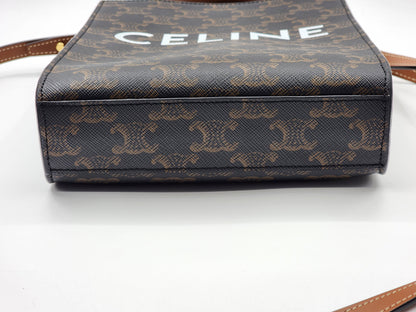 Celine Triomphe Mini Vertical Cabas Tote