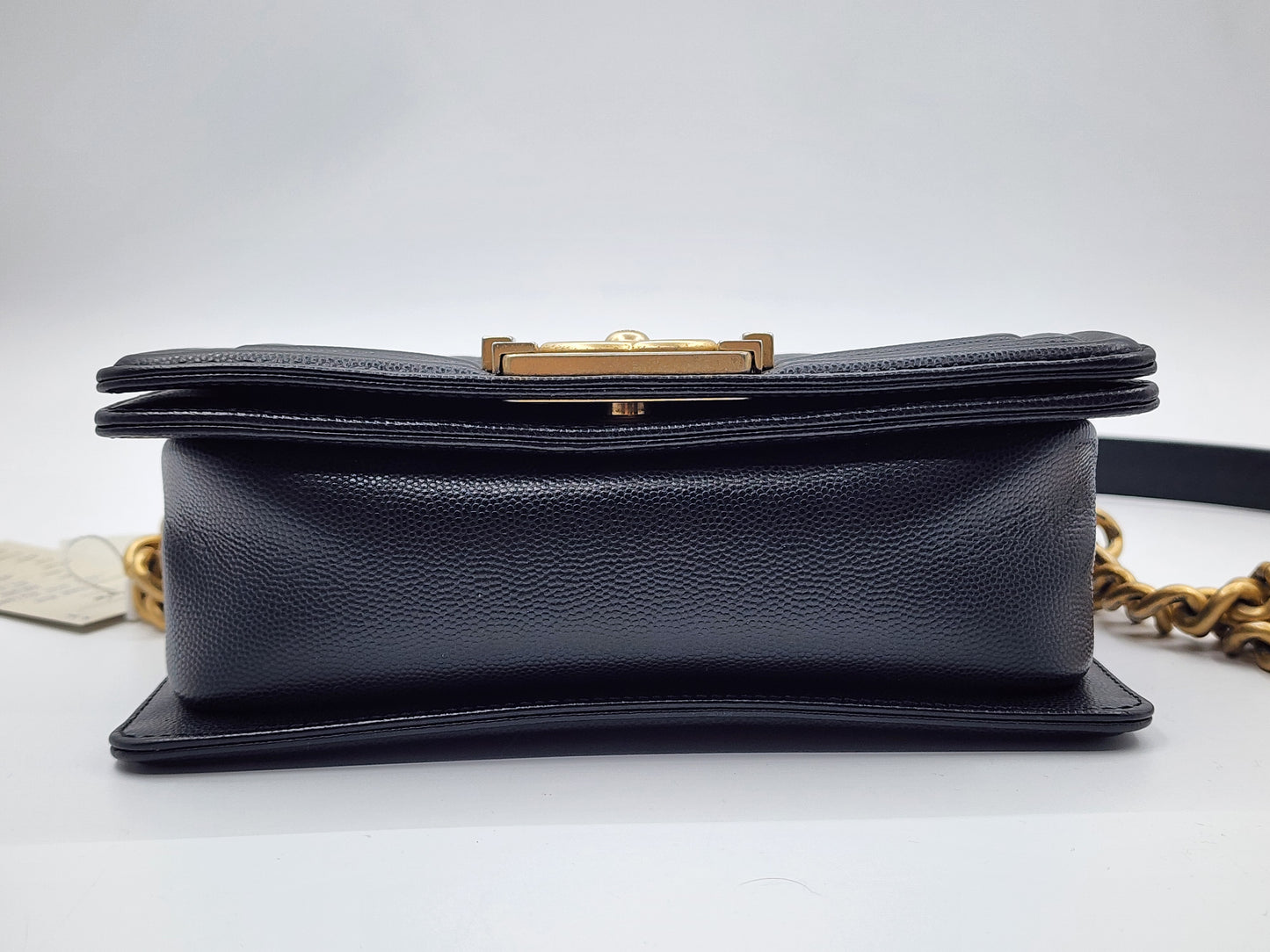 Chanel Black Caviar Small Boy (GHW)