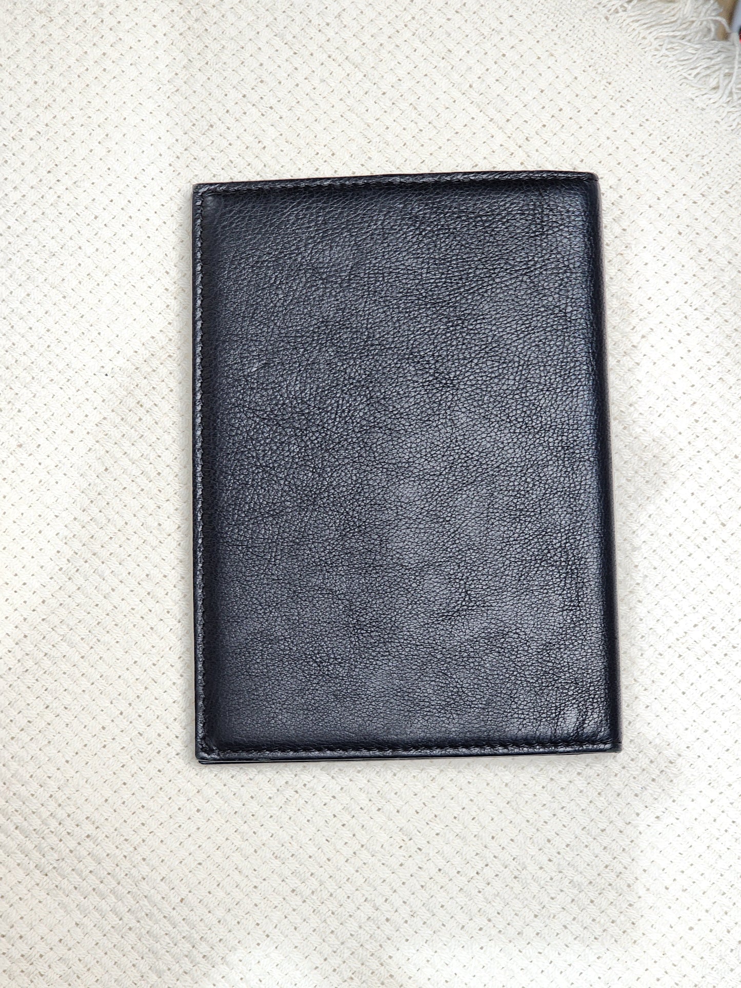 Chanel Black Calfskin Timeless Passport Holder