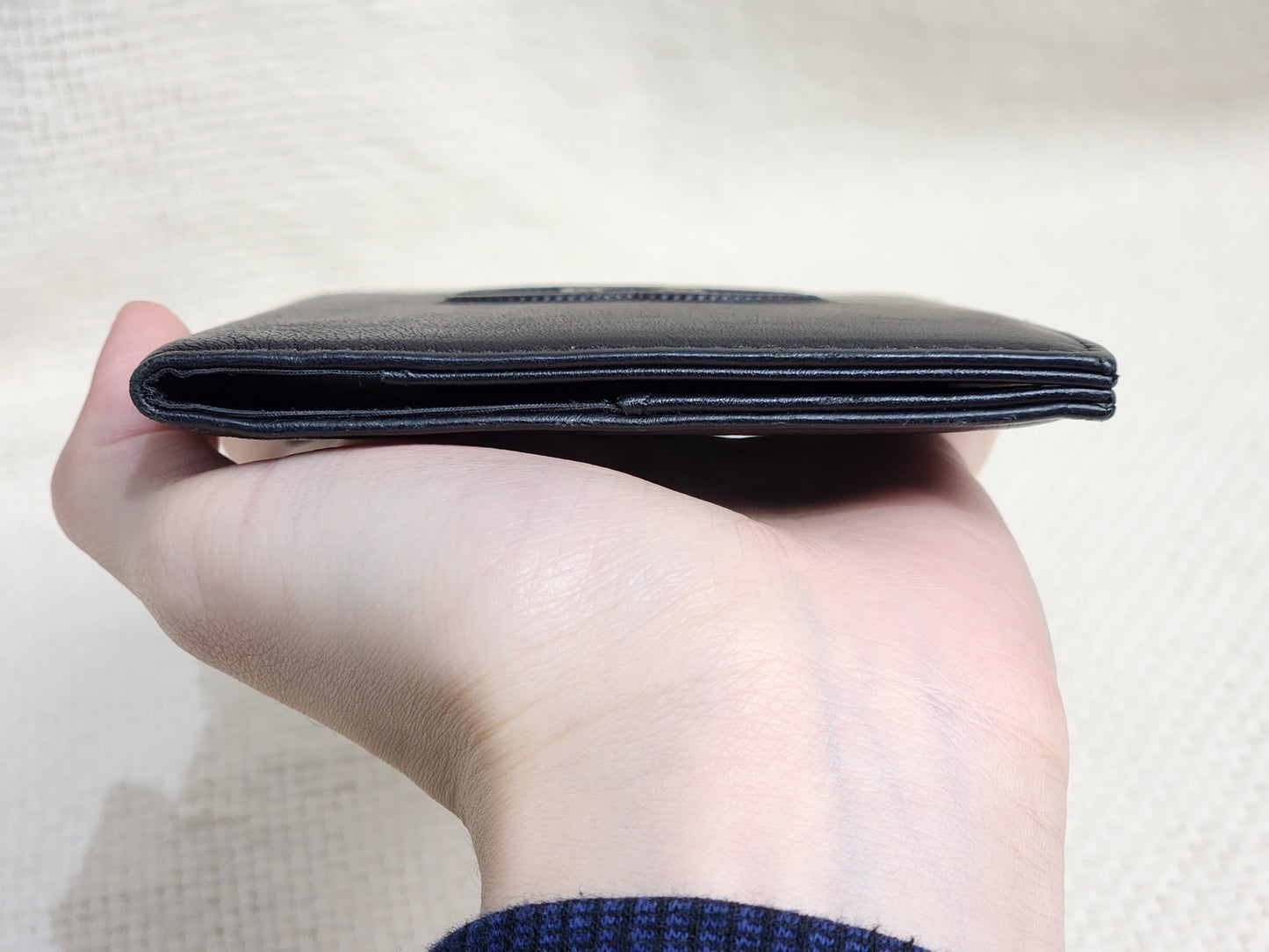 Chanel Black Calfskin Timeless Passport Holder