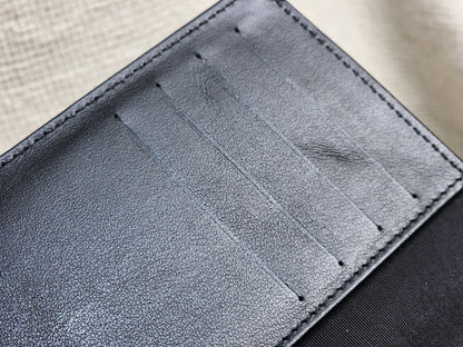Chanel Black Calfskin Timeless Passport Holder