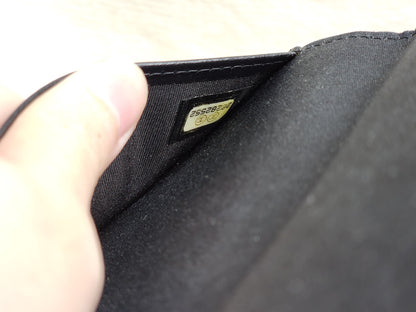 Chanel Black Calfskin Timeless Passport Holder