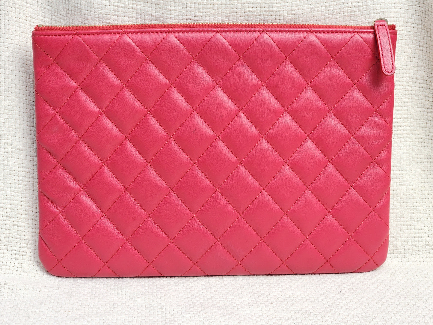 Chanel Red Medium Lambskin O’case GHW