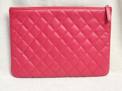 Chanel Red Medium Lambskin O’case GHW