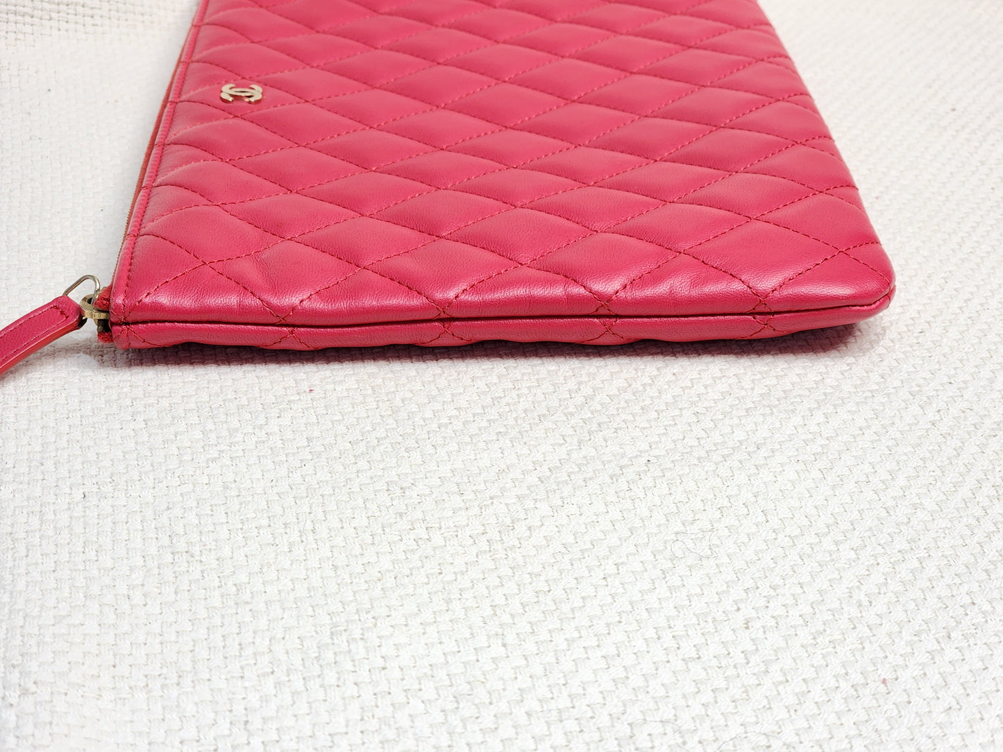 Chanel Red Medium Lambskin O’case GHW