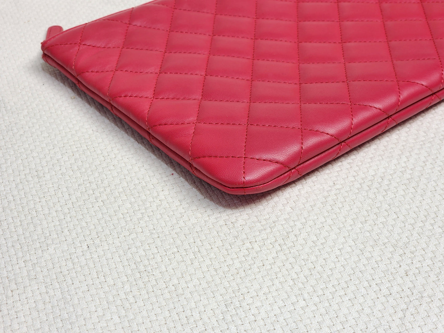 Chanel Red Medium Lambskin O’case GHW