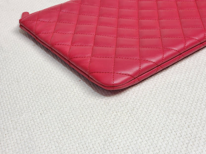 Chanel Red Medium Lambskin O’case GHW