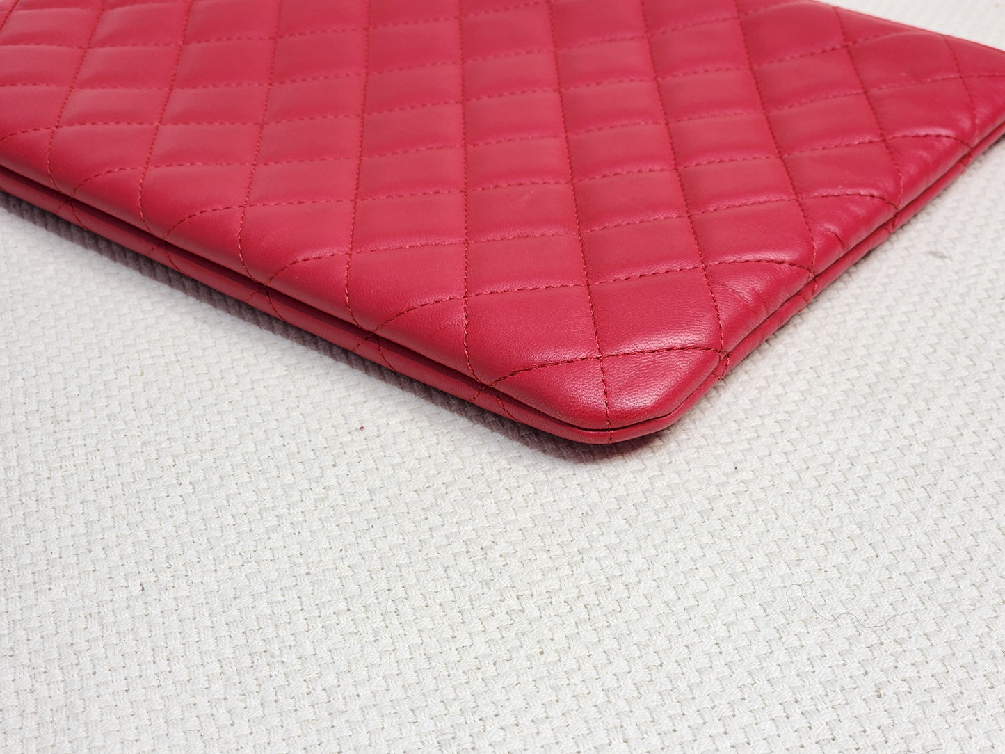 Chanel Red Medium Lambskin O’case GHW