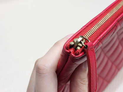 Chanel Red Medium Lambskin O’case GHW