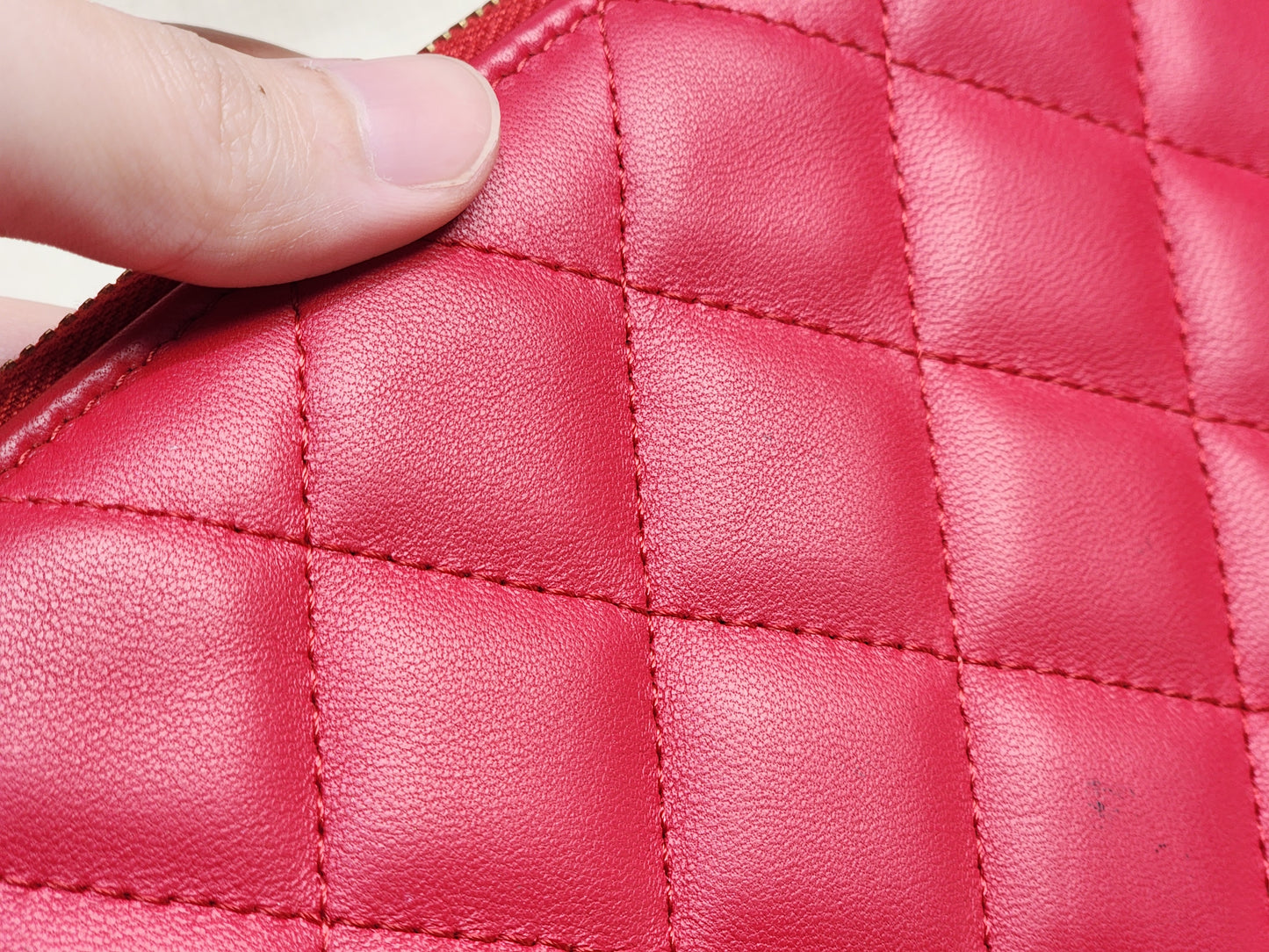 Chanel Red Medium Lambskin O’case GHW