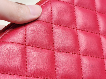 Chanel Red Medium Lambskin O’case GHW