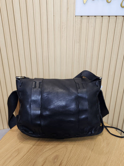 Gucci Black Marmont Laced Messenger Bag