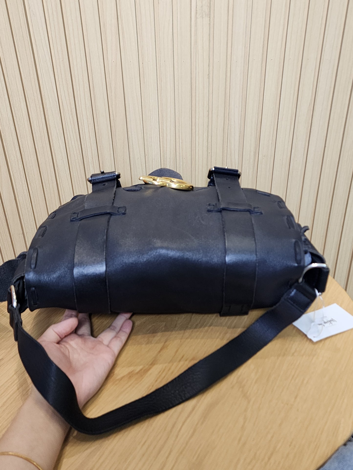 Gucci Black Marmont Laced Messenger Bag