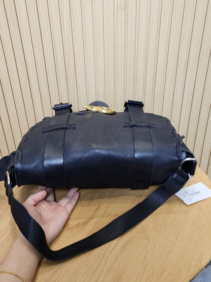 Gucci Black Marmont Laced Messenger Bag