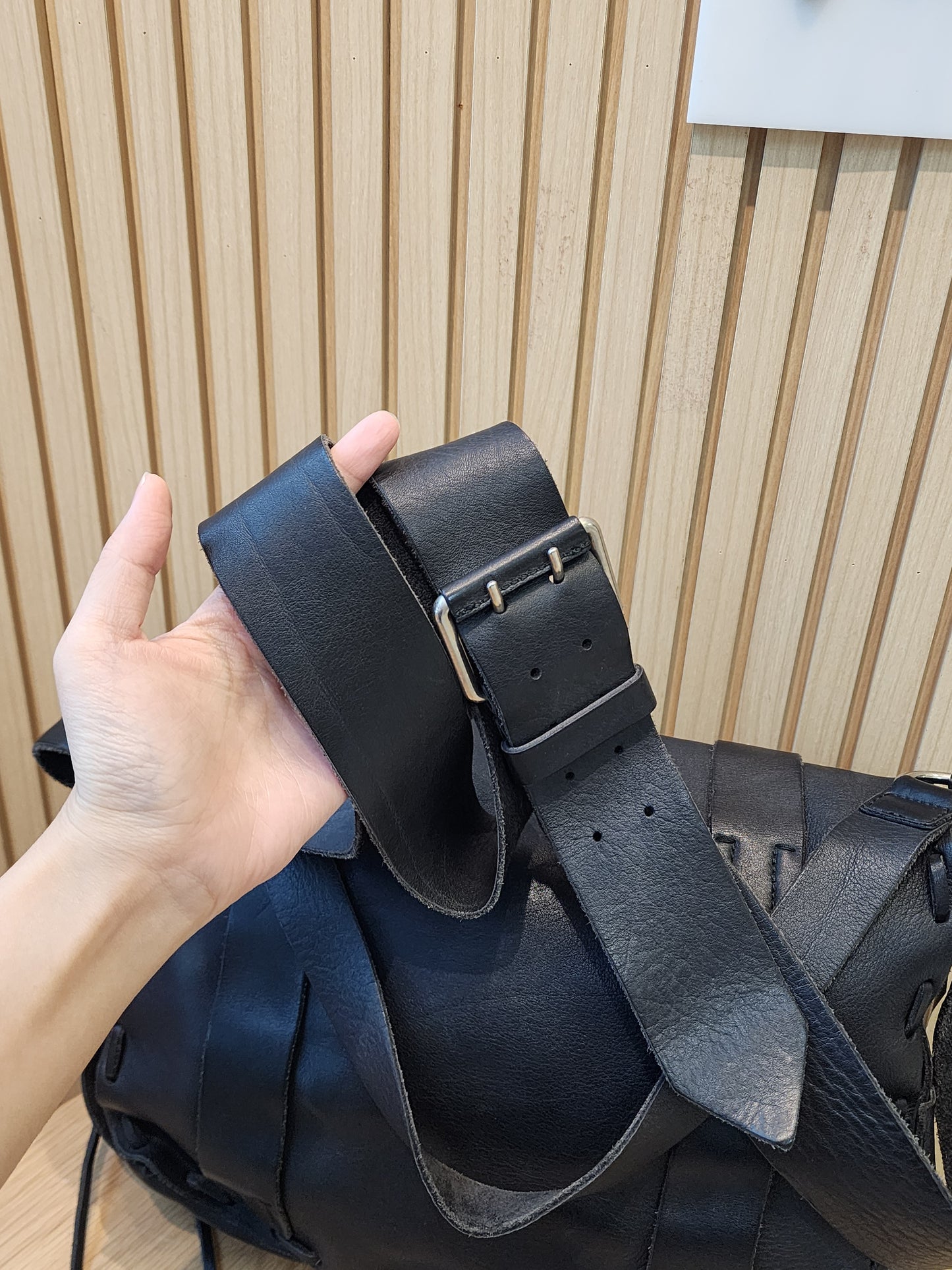 Gucci Black Marmont Laced Messenger Bag