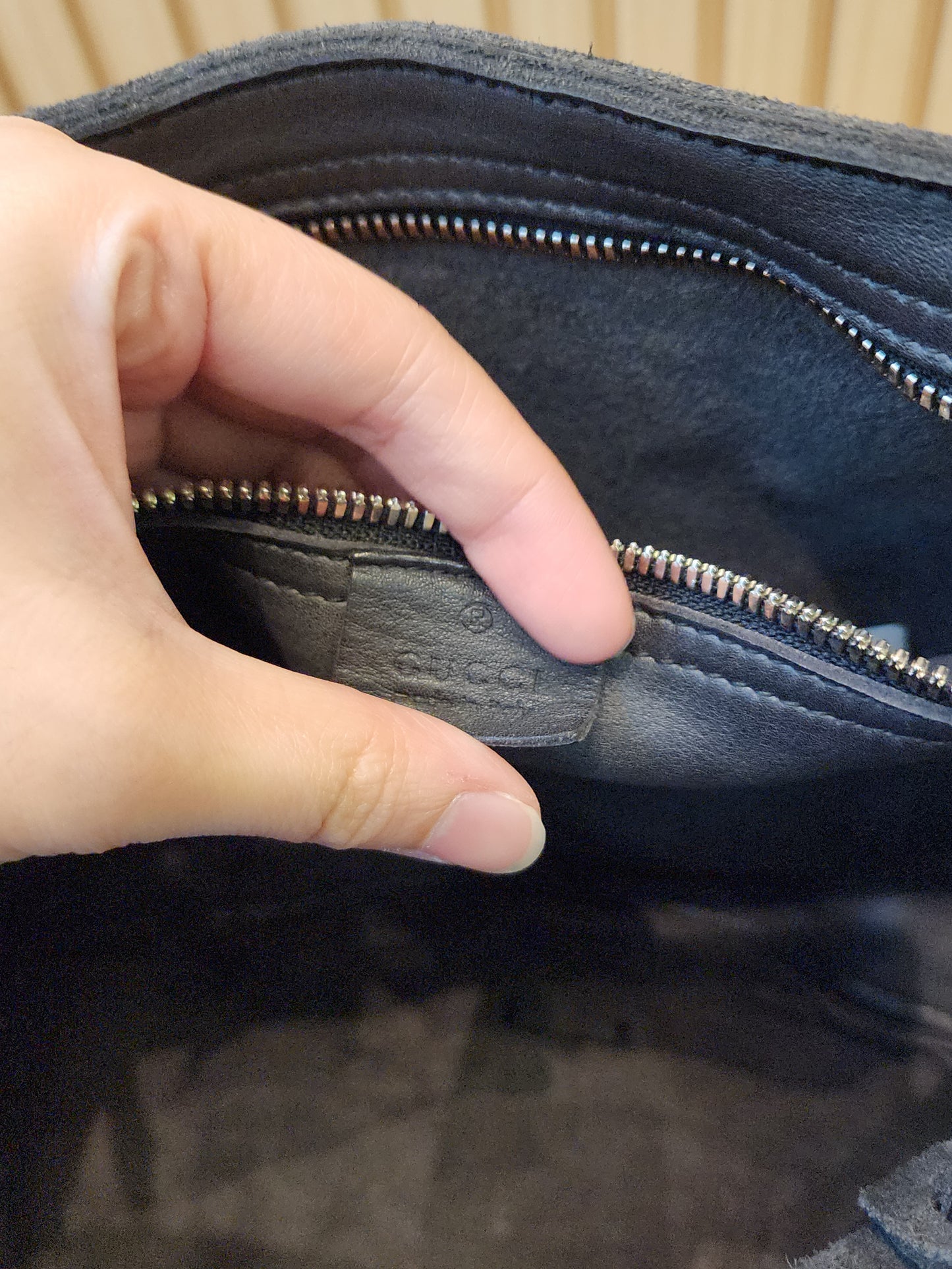 Gucci Black Marmont Laced Messenger Bag
