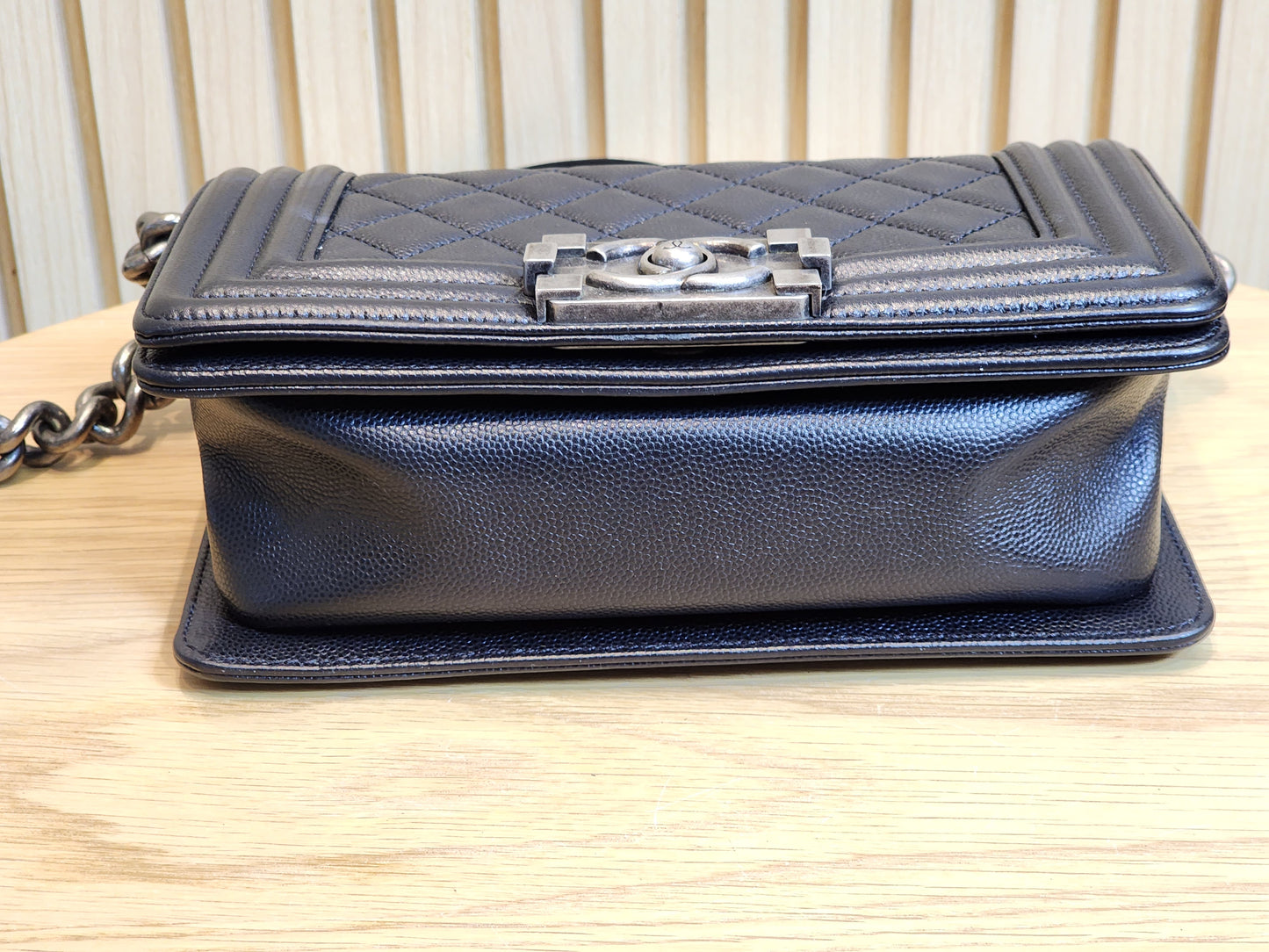 Chanel Black Caviar Small Boy (RHW)