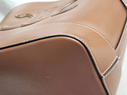 Celine Tan Calfskin Small Triomphe Bucket Bag