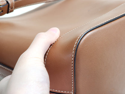 Celine Tan Calfskin Small Triomphe Bucket Bag
