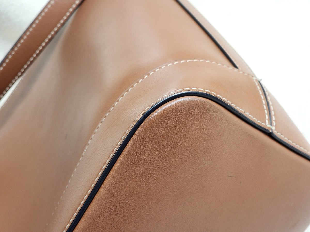 Celine Tan Calfskin Small Triomphe Bucket Bag