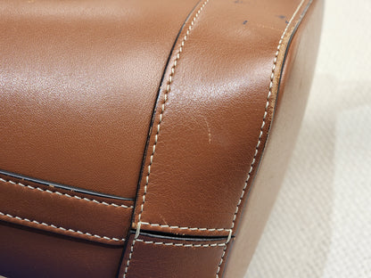 Celine Tan Calfskin Small Triomphe Bucket Bag
