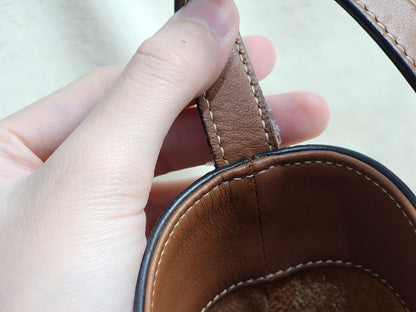 Celine Tan Calfskin Small Triomphe Bucket Bag