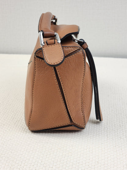 Loewe Mini Tan Puzzle Bag (SHW)
