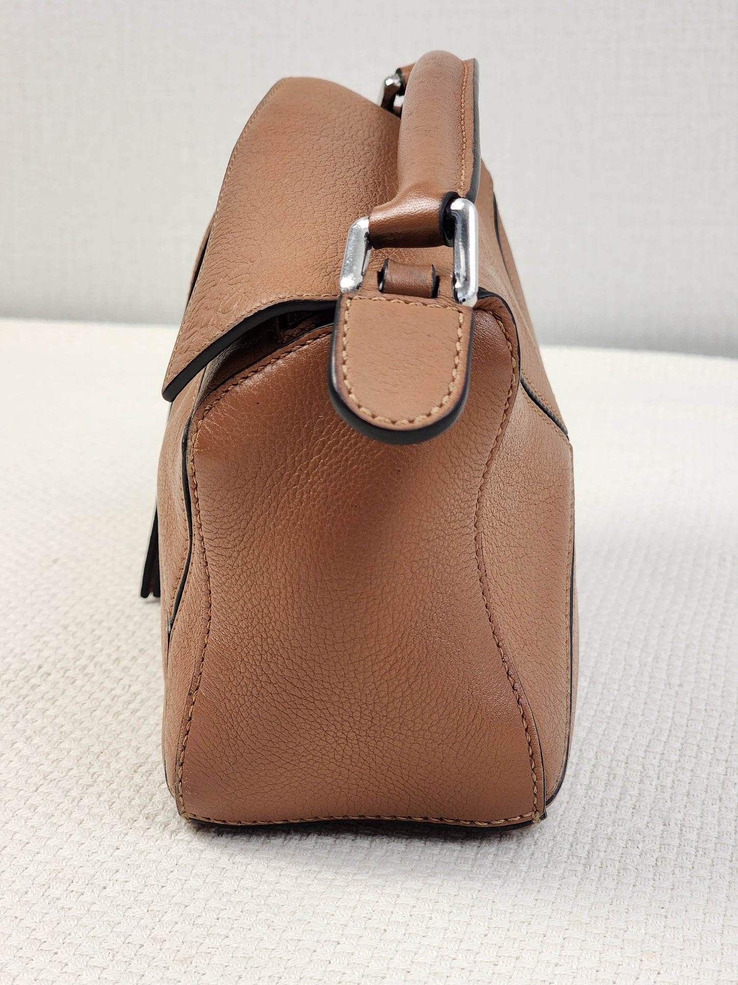 Loewe Mini Tan Puzzle Bag (SHW)
