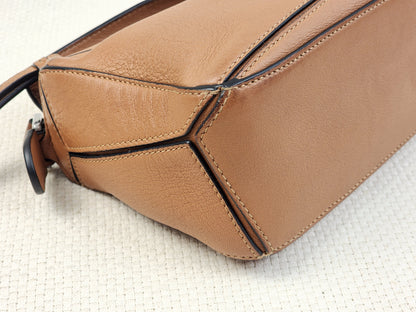 Loewe Mini Tan Puzzle Bag (SHW)