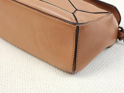 Loewe Mini Tan Puzzle Bag (SHW)