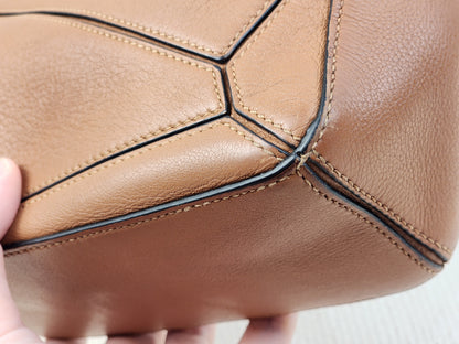 Loewe Mini Tan Puzzle Bag (SHW)