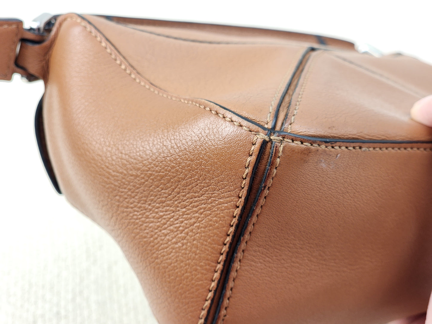 Loewe Mini Tan Puzzle Bag (SHW)