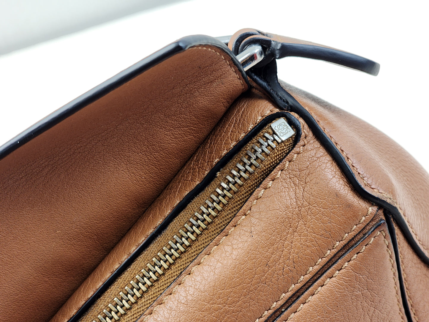 Loewe Mini Tan Puzzle Bag (SHW)