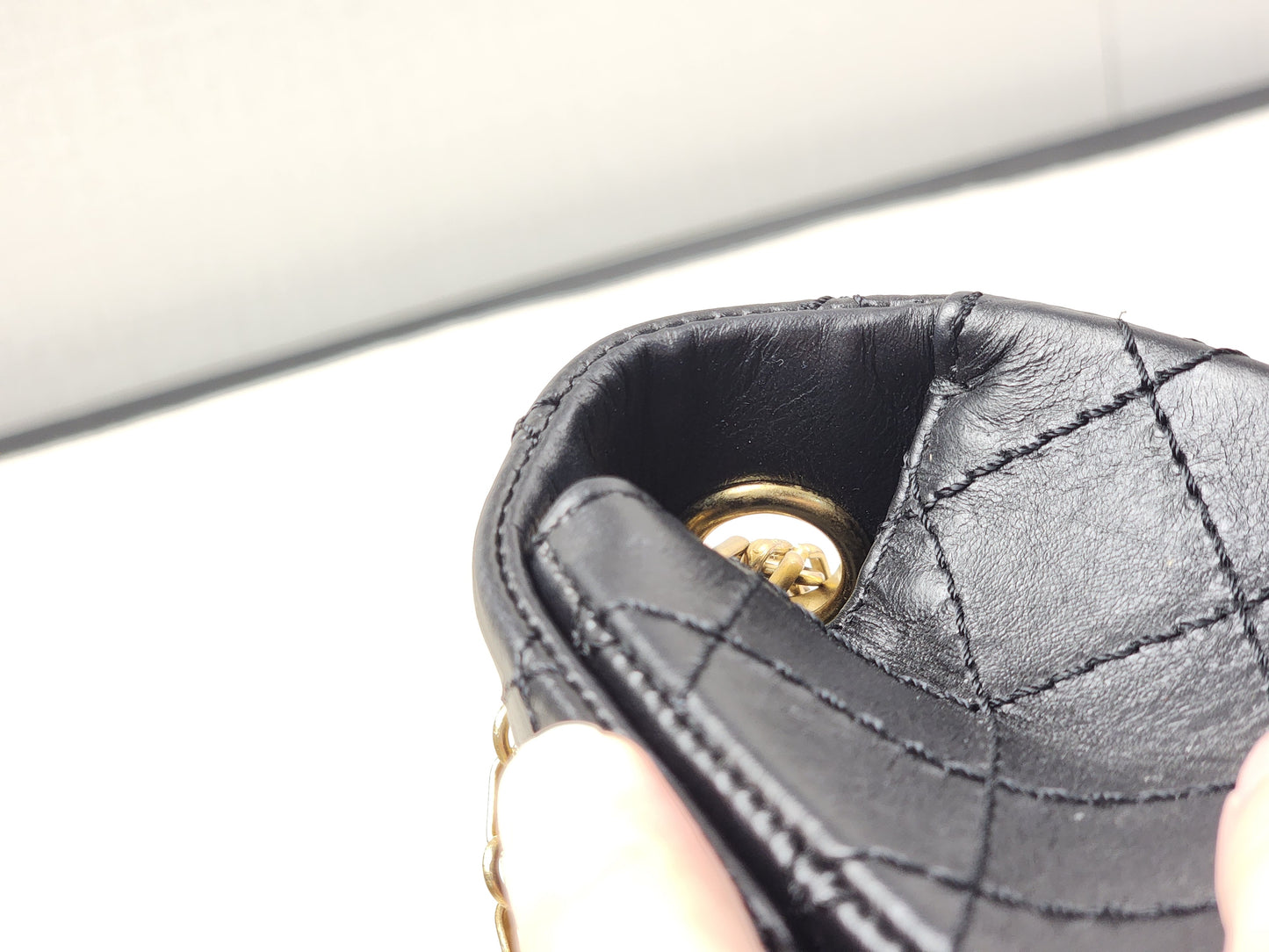Chanel Black Aged Calfskin Mini 2.55 (GHW)