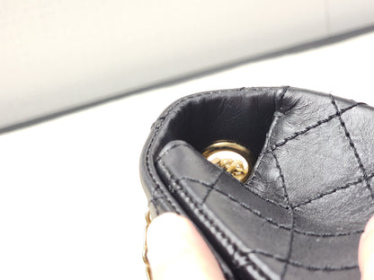 Chanel Black Aged Calfskin Mini 2.55 (GHW)