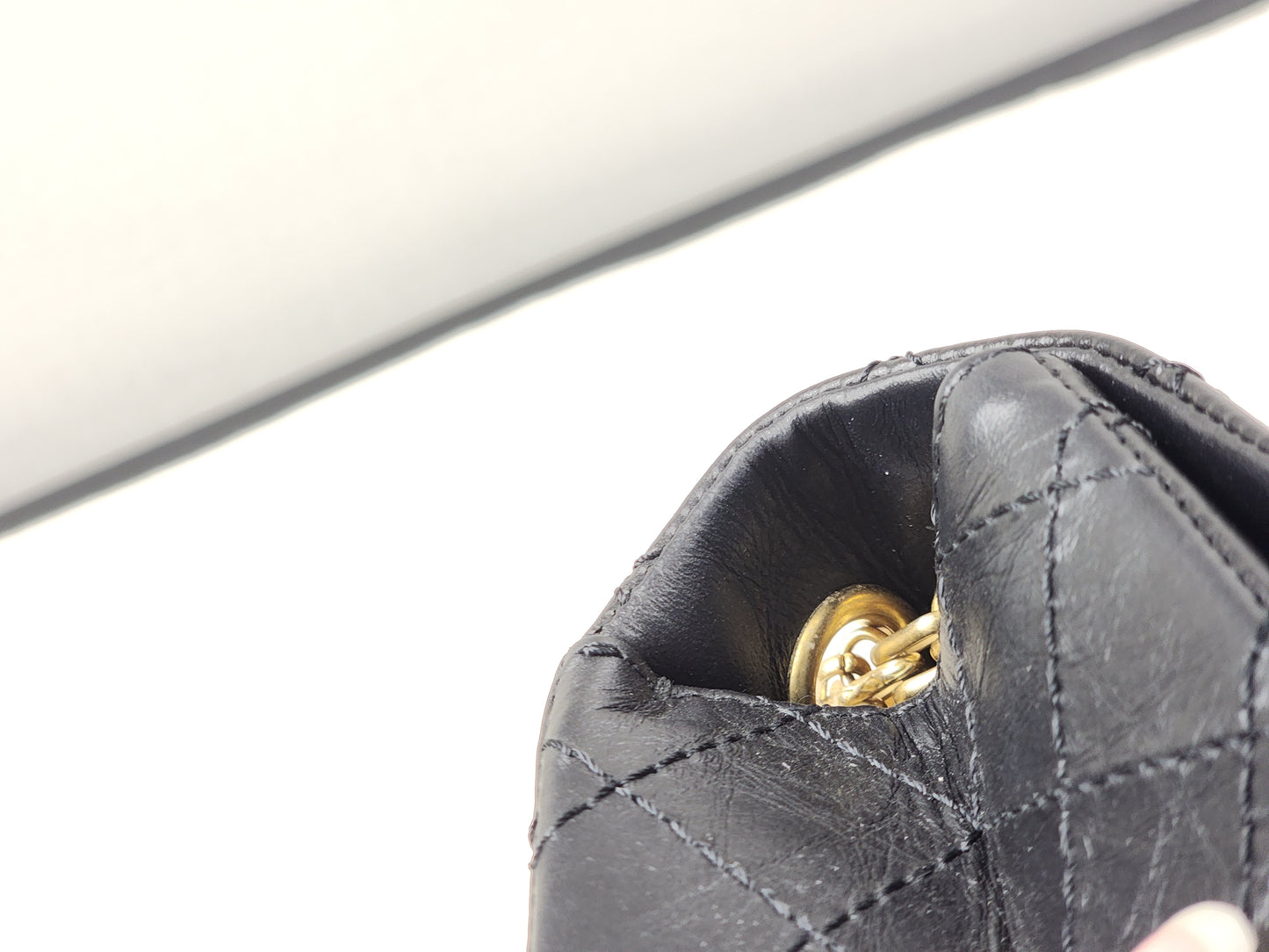 Chanel Black Aged Calfskin Mini 2.55 (GHW)