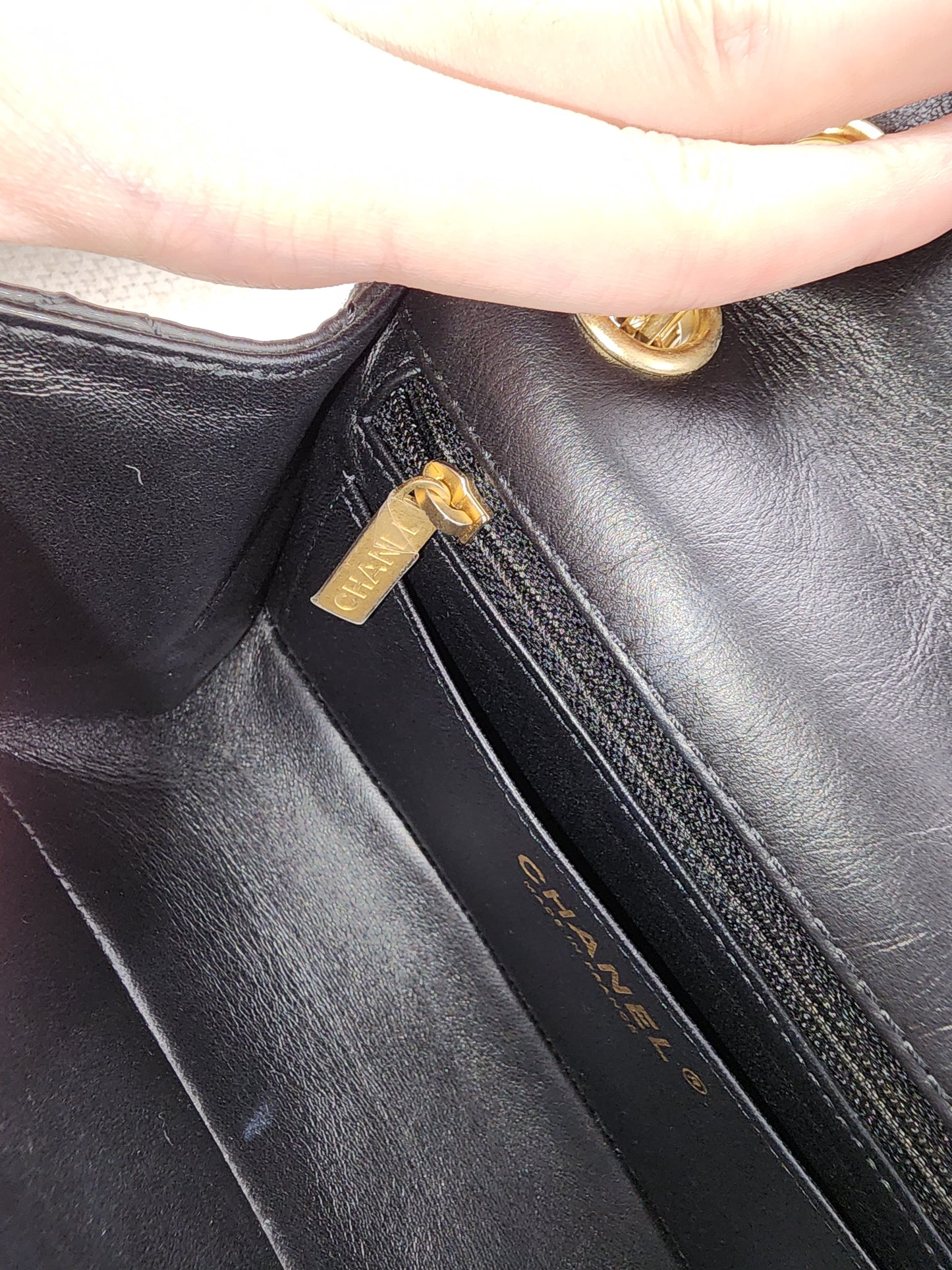 Chanel Black Aged Calfskin Mini 2.55 (GHW)
