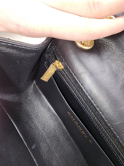 Chanel Black Aged Calfskin Mini 2.55 (GHW)