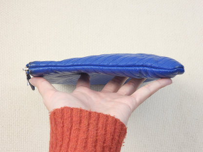 Chanel Blue Caviar Chevron Medium O’case (SHW)