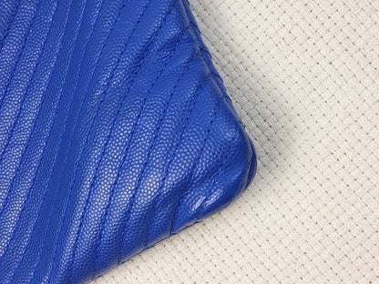 Chanel Blue Caviar Chevron Medium O’case (SHW)