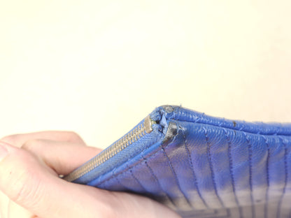 Chanel Blue Caviar Chevron Medium O’case (SHW)