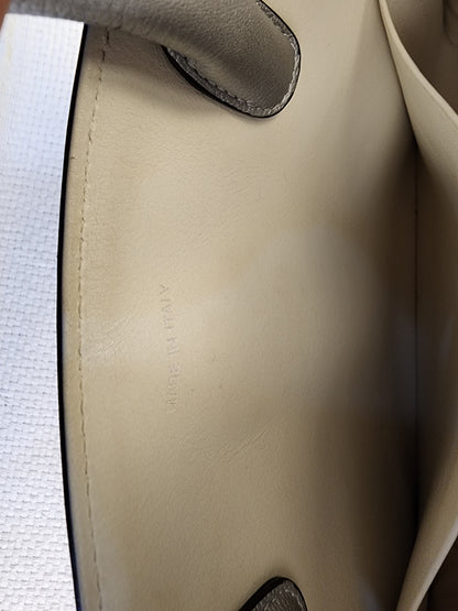 Dior Metallic Silver Calfskin Medium Diorever Tote (SHW)